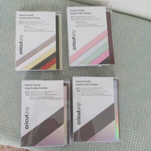 New Lot of 4 Cricut Joy Insert Cards Bundle of 4 Assorted, New in Package